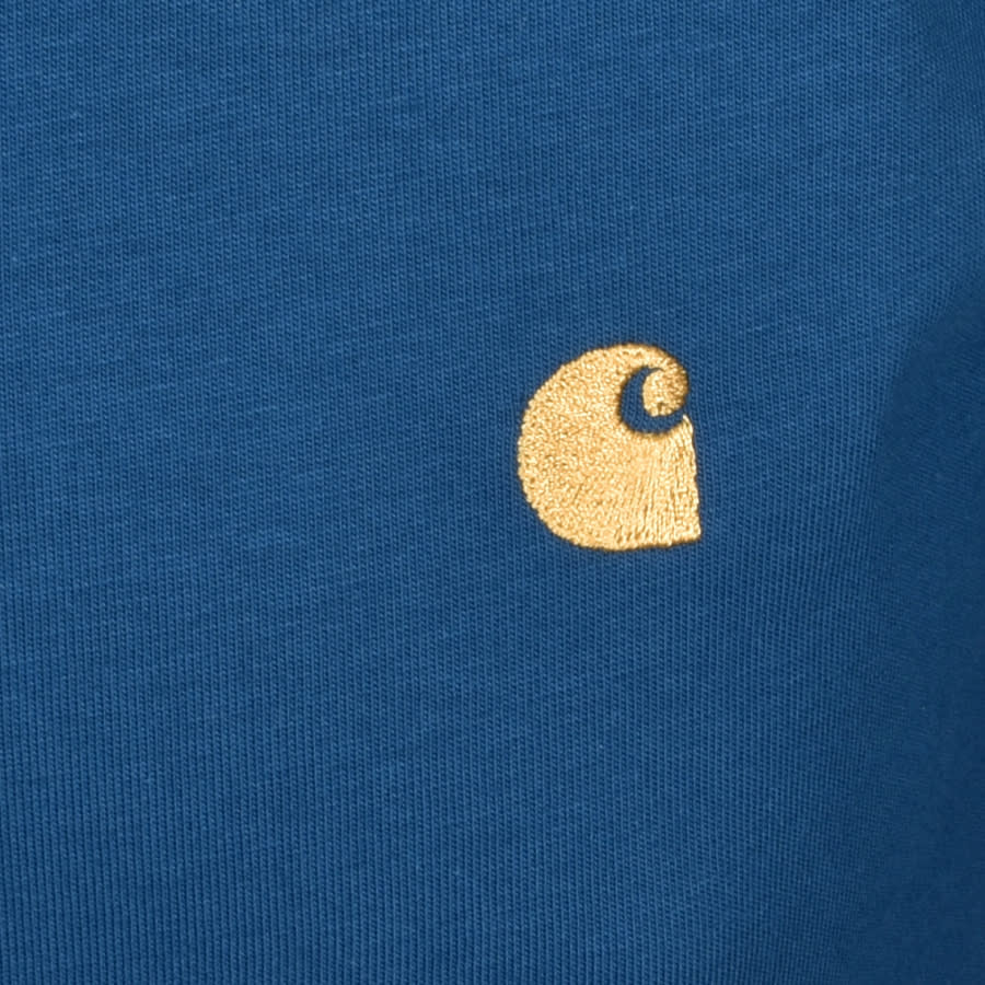 Alternative Image for ProductCarhartt Chase Long Sleeved T Shirt Blue3